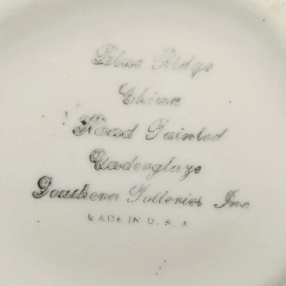 Blue Ridge Southern Pottery Sculpted Fruit Pitcher